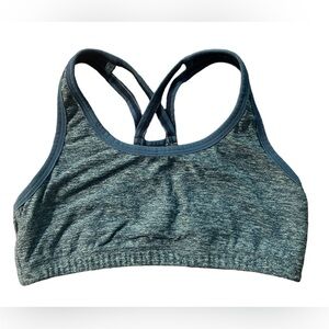Beyond Yoga Sports Bra Size Small Blue with Cross Straps!